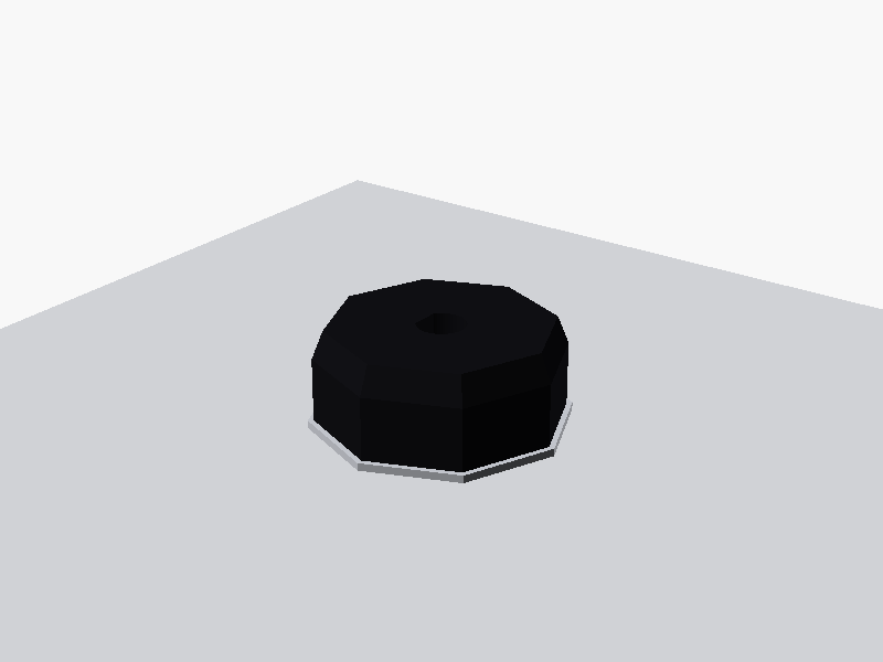 FACET knob design: a gem-faceted cap catching light