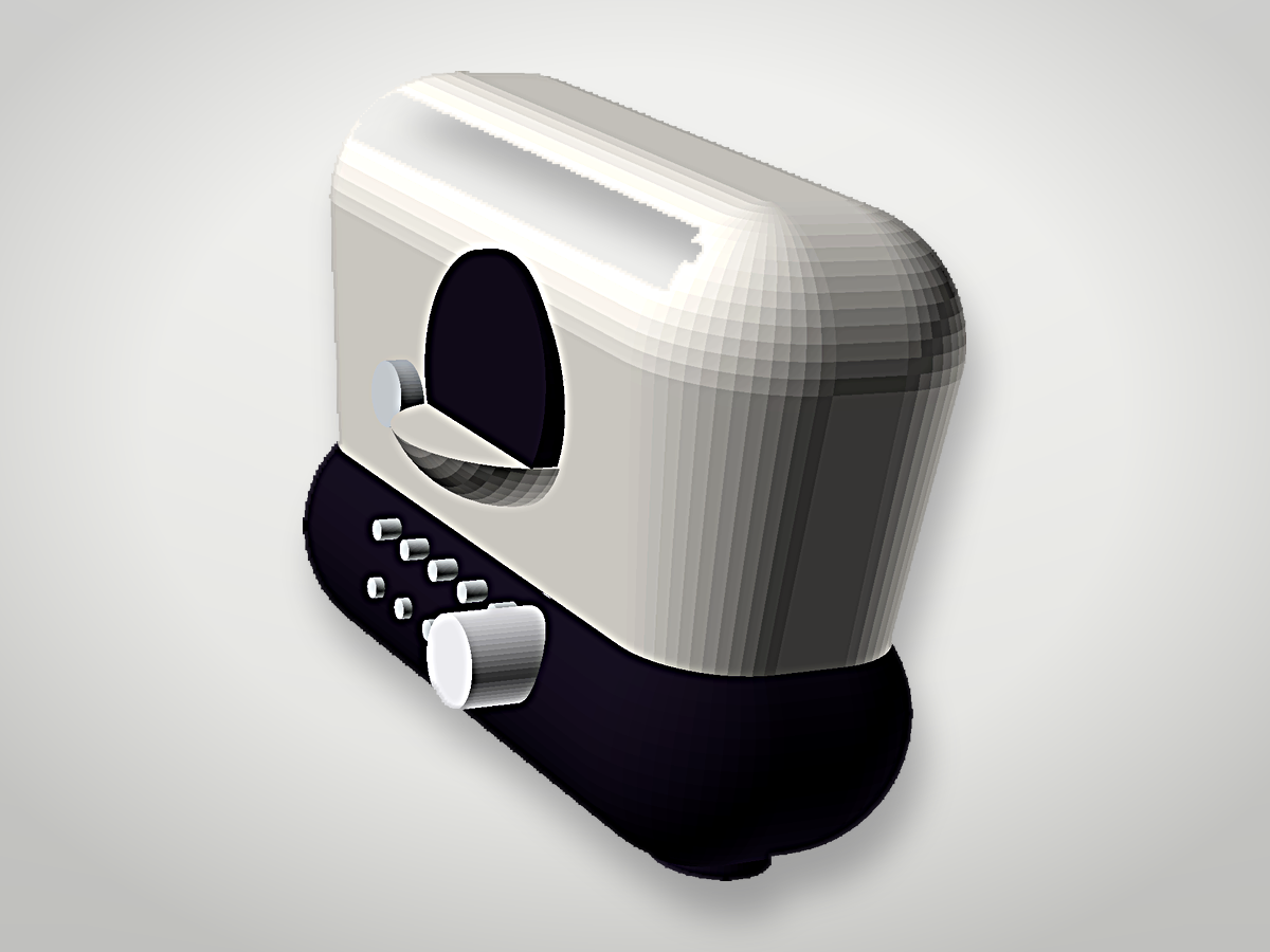 Character in the Motion colorway: pale body, dark sole, domed motion eye